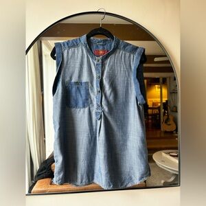 7 FOR ALL MANKIND | denim tank | size large